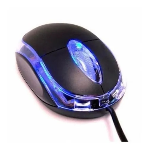 Mouse Óptico Com Led C/ Fio Pc