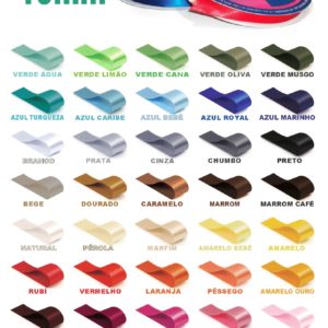 10 Fitas Cetim 10mm Peças com 10 Metros Cada